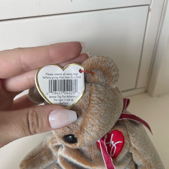 Ty 1999 Signature Bear Beanie Baby Original Retired Mint Condition Mint Tag - Picture 5 of 7